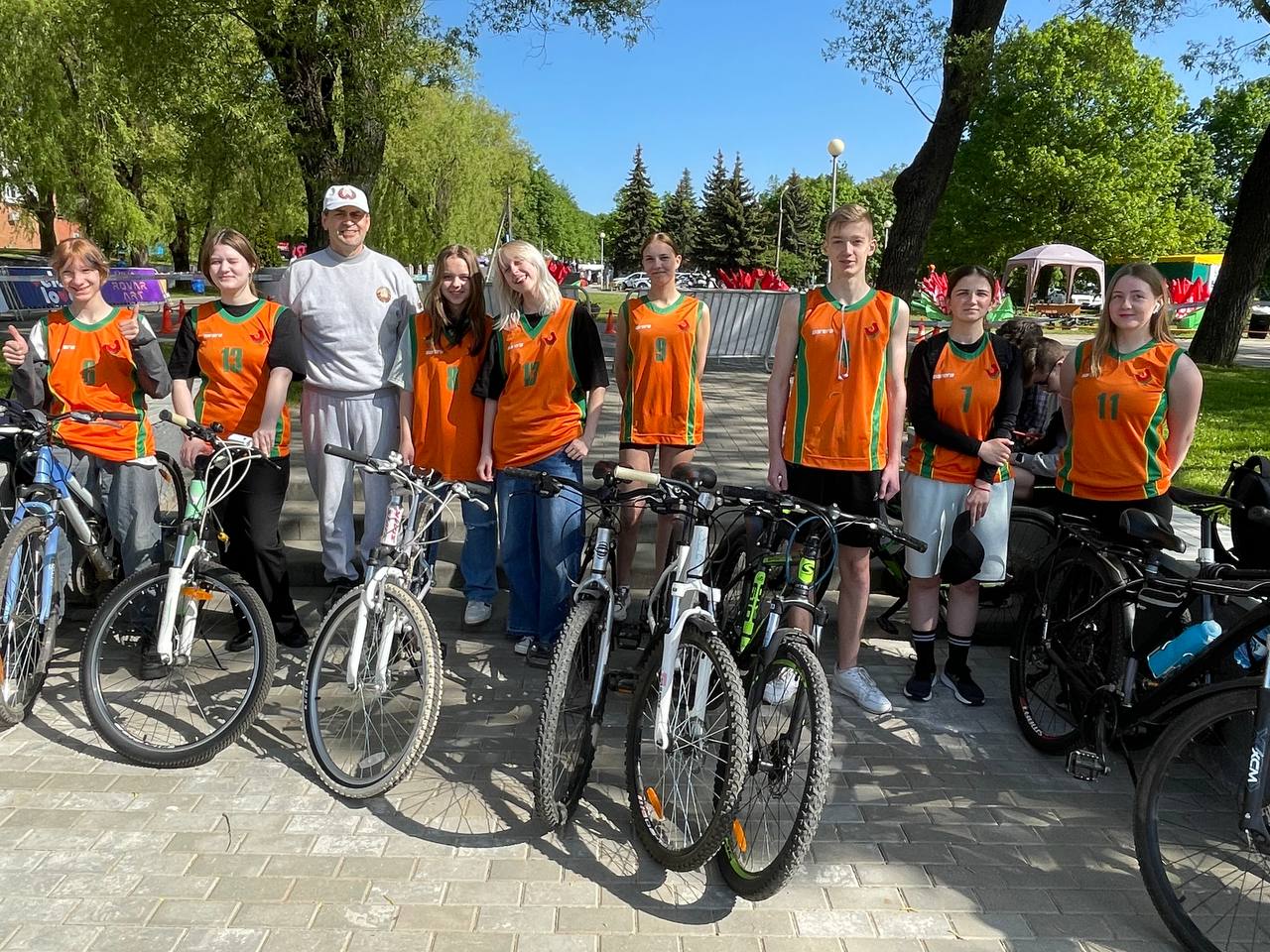 Участие команды филиала БНТУ «МГТК» в велопробеге в рамках спортивно-массового мероприятия «Першы Ровар»